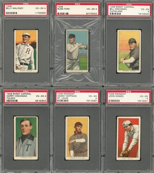 1909-11 T206 White Border PSA VG-EX 4 Collection (6 Different)